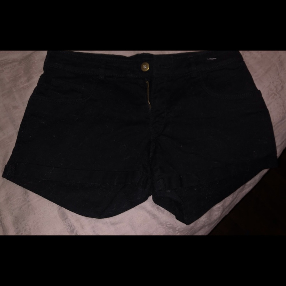 Black shorts and black pants!